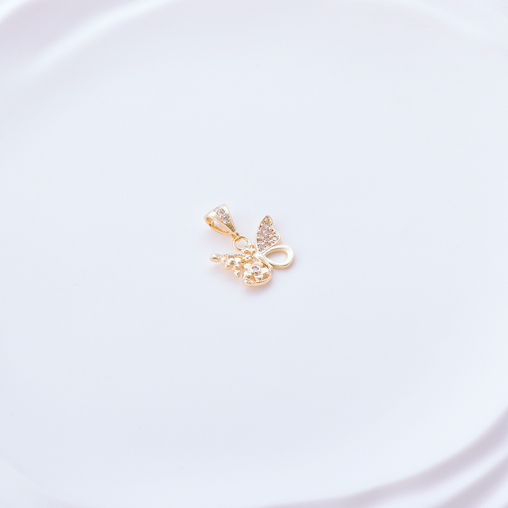 Angel Charm Pendant - 18K Gold Filled