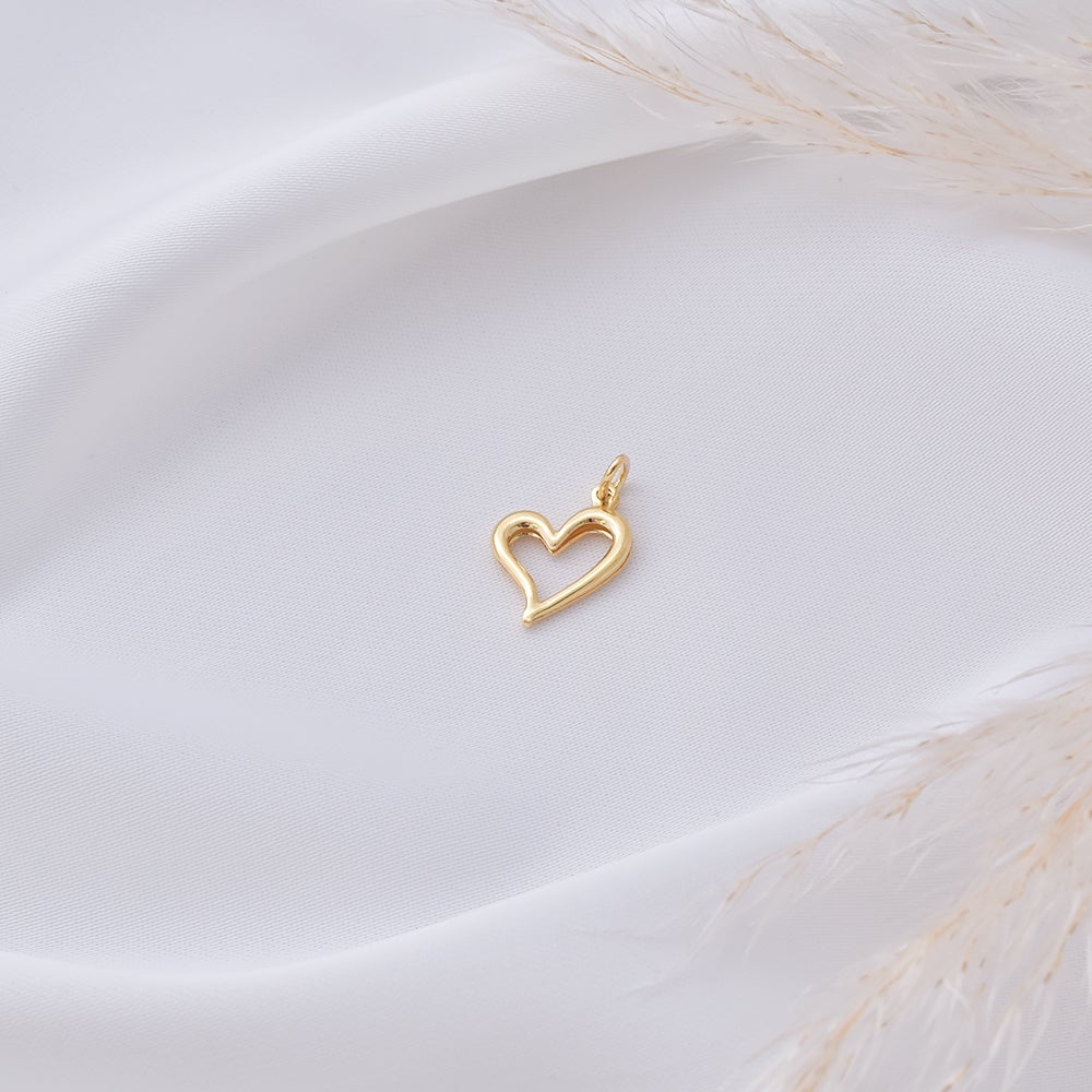 Open Heart Pendant - 18K  Gold Filled
