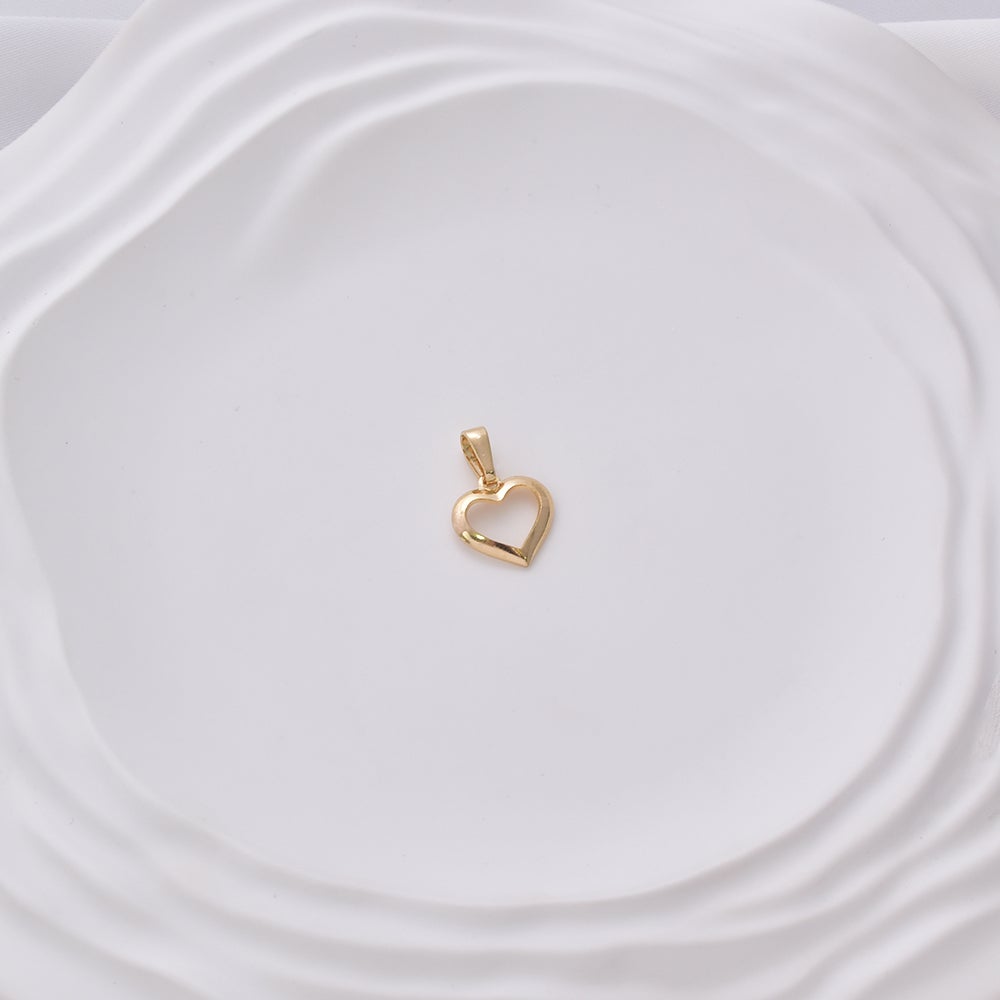Open Heart Pendant - 18K Gold Filled