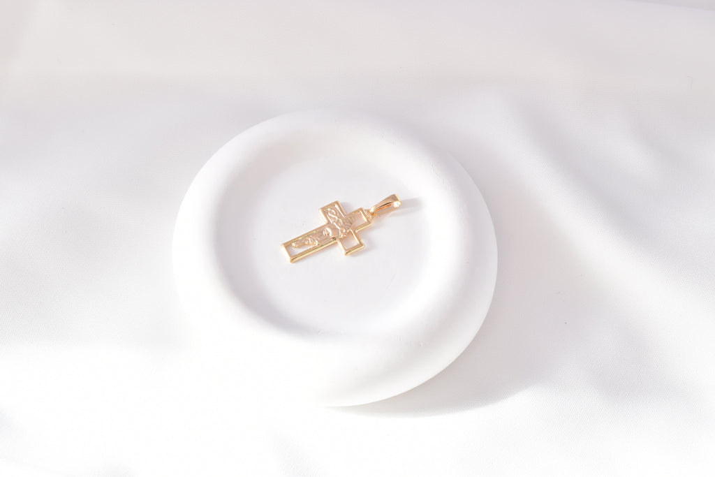 Classic Cross Charm - 18K Gold Filled