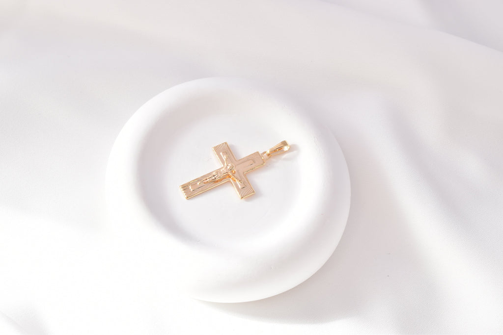 Crucifix Pendant - 18K Gold Filled