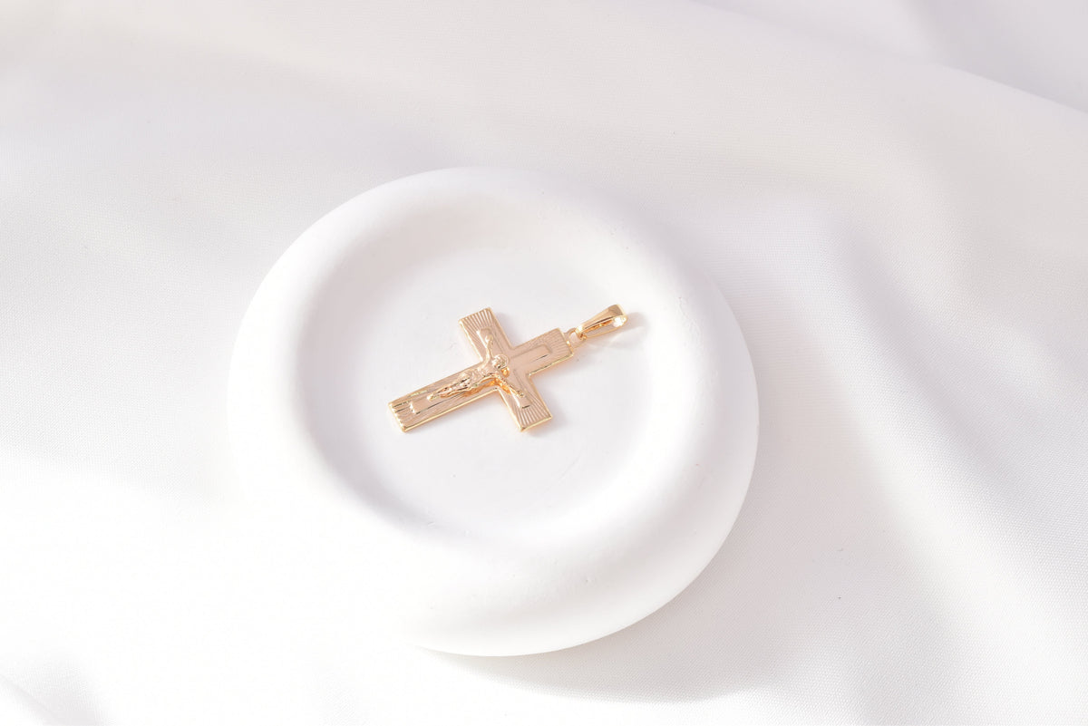 Crucifix Pendant - 18K Gold Filled