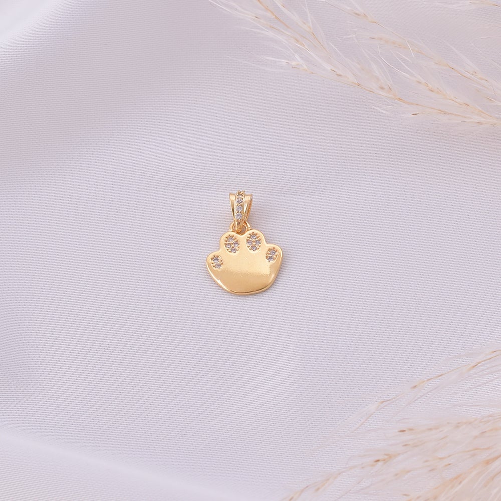 Paw Charm Pendant - 18K Gold Filled