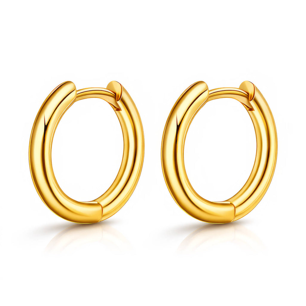 PVD Gold-Plated Stainless Steel Earrings - Ear Stack