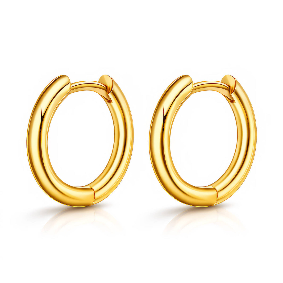 PVD Gold-Plated Stainless Steel Earrings - Ear Stack