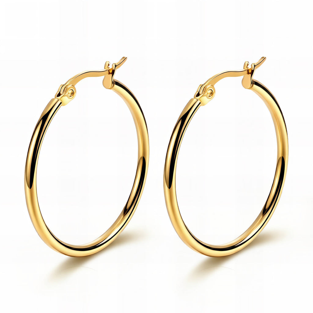 PVD Gold-Plated Stainless Steel Earrings - Intensity
