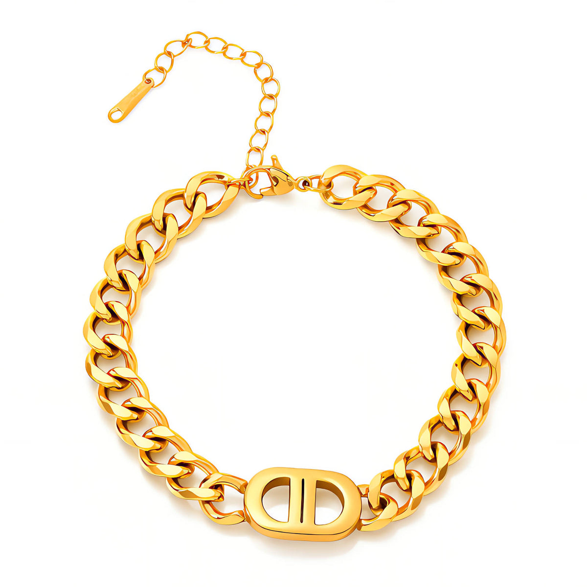 PVD Gold-Plated Stainless Steel Bracelet - Intensity