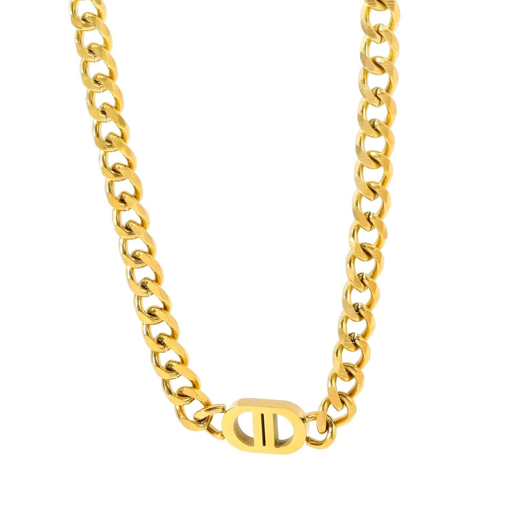 PVD Gold-Plated Stainless Steel Necklace - Intensity