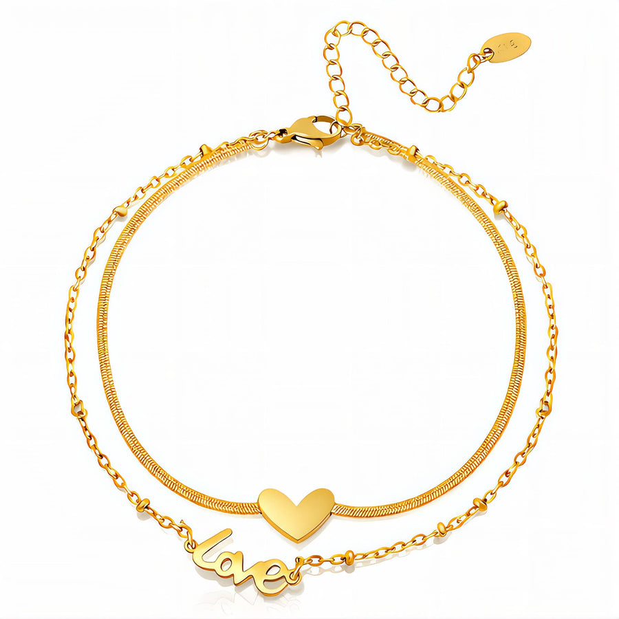 Aurelia Heart Anklet
