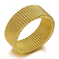 PVD Gold-Plated Stainless Steel Ring - Intensity