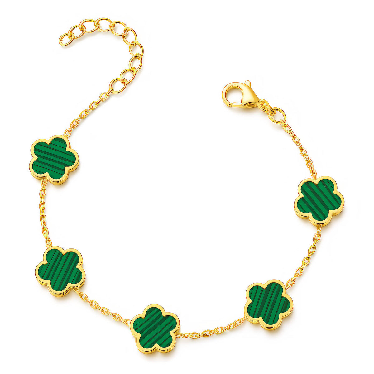 Flower Meadow PVD Gold-Plated Steel Bracelet - Intensity