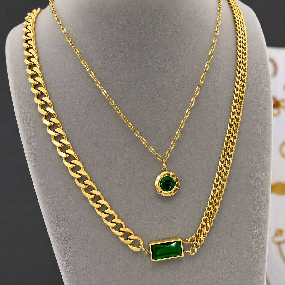 PVD Gold-Plated Stainless Steel Necklace - Intensity