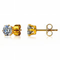 PVD Gold-Plated Stainless Steel Earrings - Ear Stack