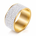 PVD Gold-Plated Stainless Steel Ring - Intensity