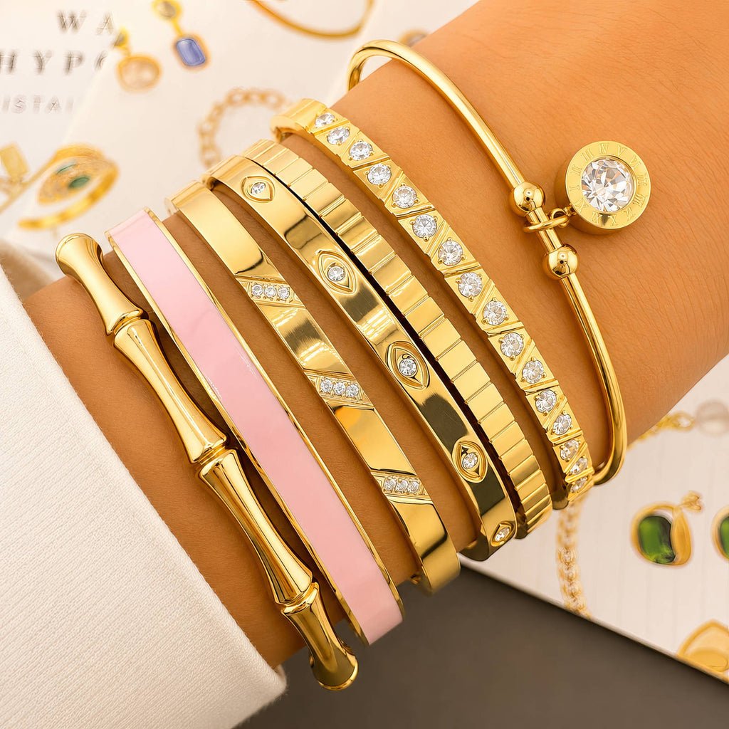 PVD Gold-Plated Stainless Steel Bracelet - Intensity