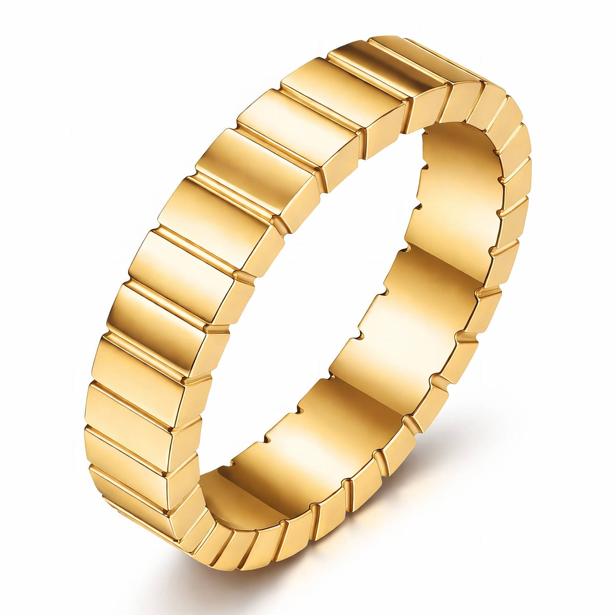 PVD Gold-Plated Stainless Steel Ring - Intensity