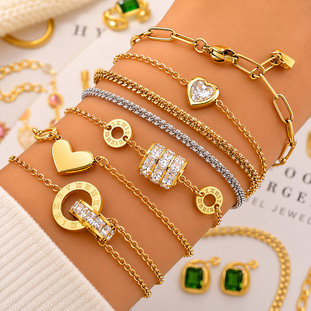 PVD Gold-Plated Stainless Steel Bracelet - Intensity