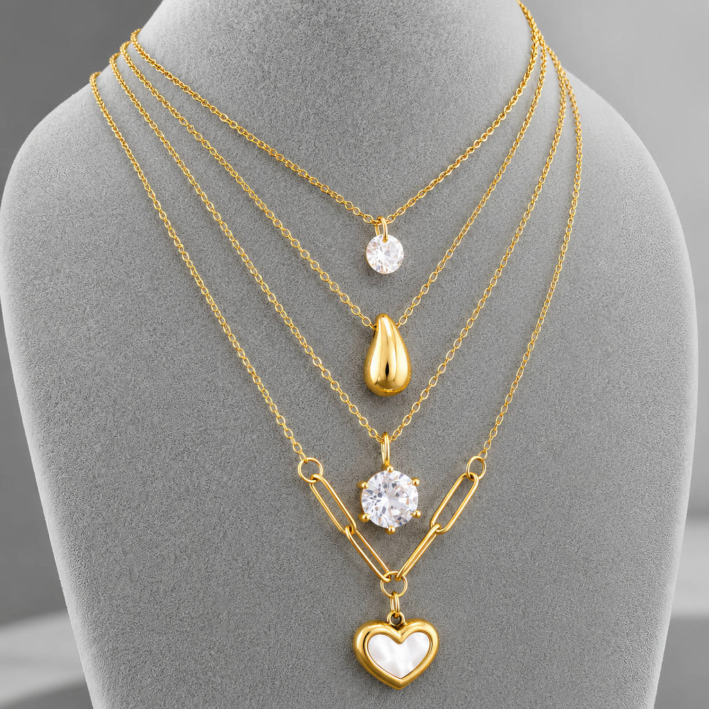 PVD Gold-Plated Stainless Steel Necklace - Intensity