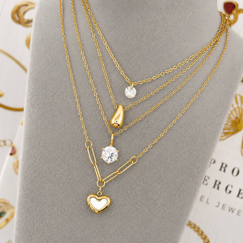 PVD Gold-Plated Stainless Steel Necklace - Intensity