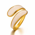 PVD Gold-Plated Stainless Steel Ring - Intensity