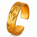 Evil Eye PVD Gold-Plated Stainless Steel Ring - Intensity
