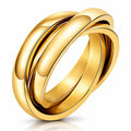 PVD Gold-Plated Stainless Steel Ring - Intensity