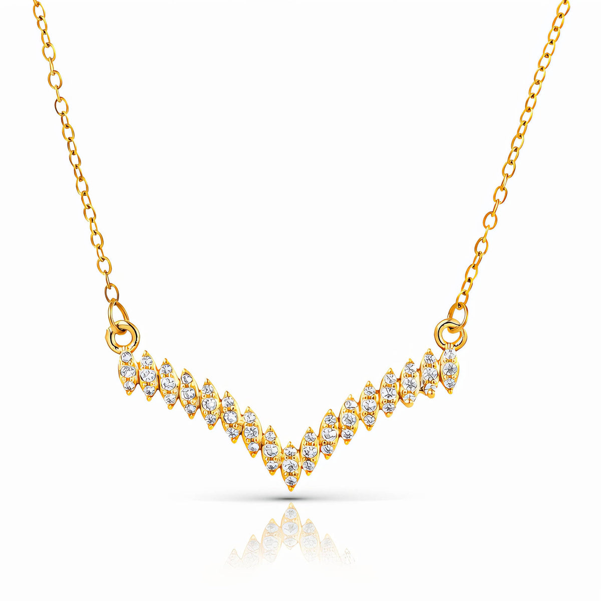 PVD Gold-Plated Stainless Steel Necklace - Intensity