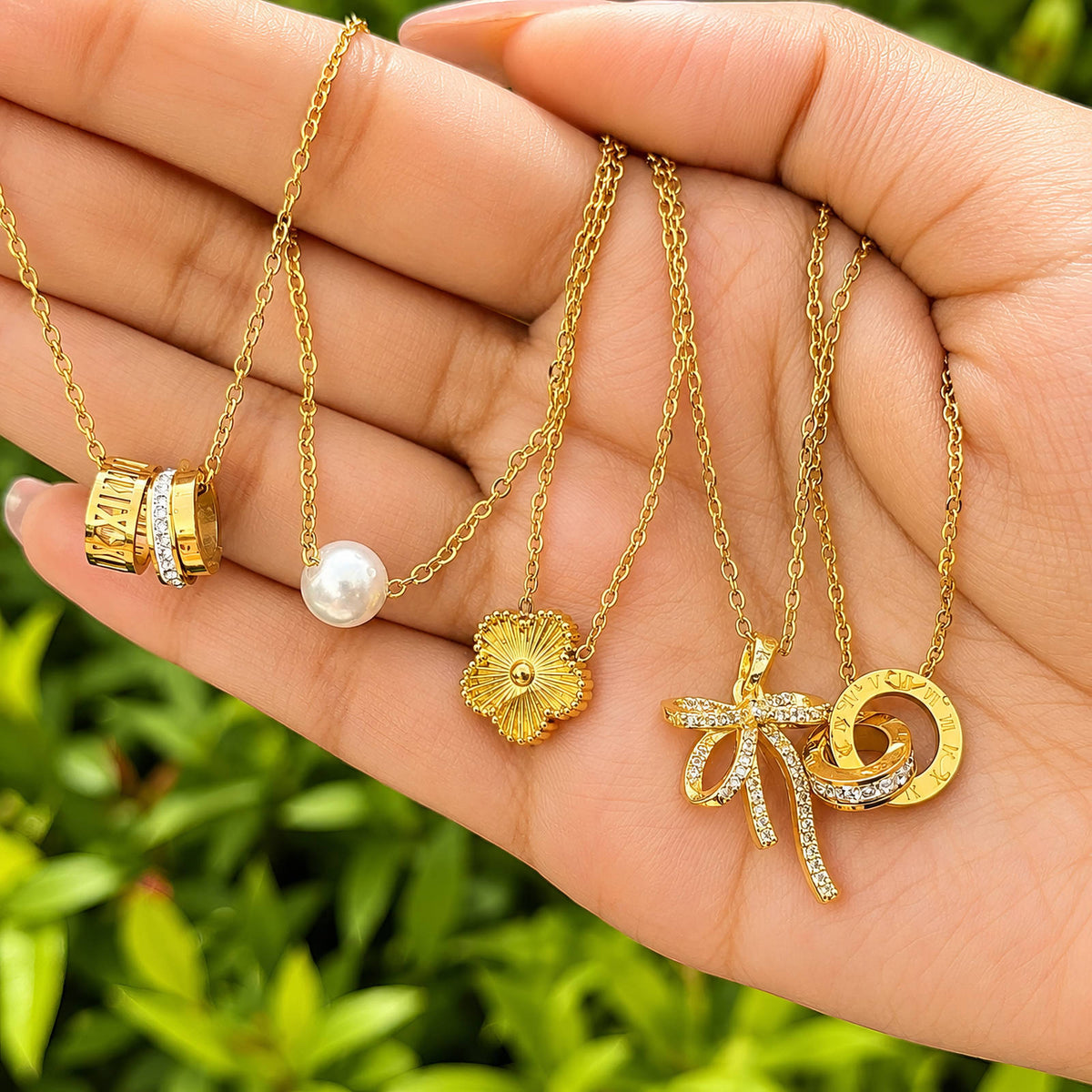 PVD Gold-Plated Stainless Steel Necklace - Intensity