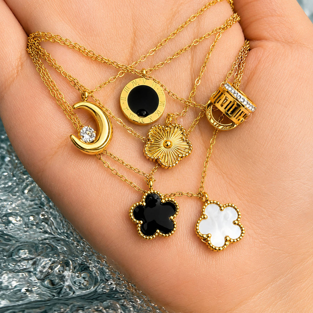 PVD Gold-Plated Stainless Steel Necklace - Intensity