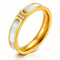 PVD Gold-Plated Stainless Steel Ring - Intensity