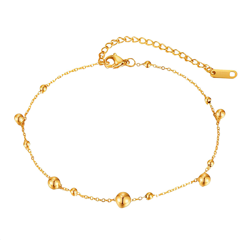 PVD Gold-Plated Stainless Steel Anklet - Intensity