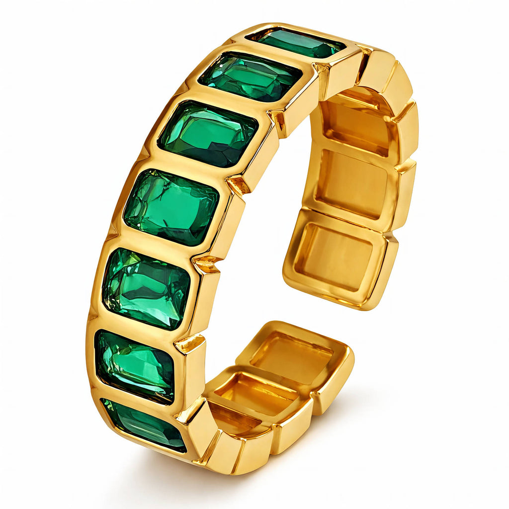 PVD Gold-Plated Stainless Steel Ring - Intensity