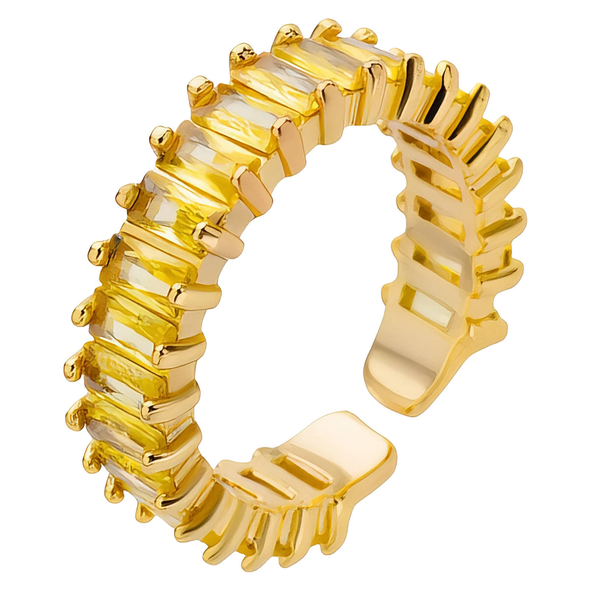 PVD Gold-Plated Stainless Steel Ring - Intensity