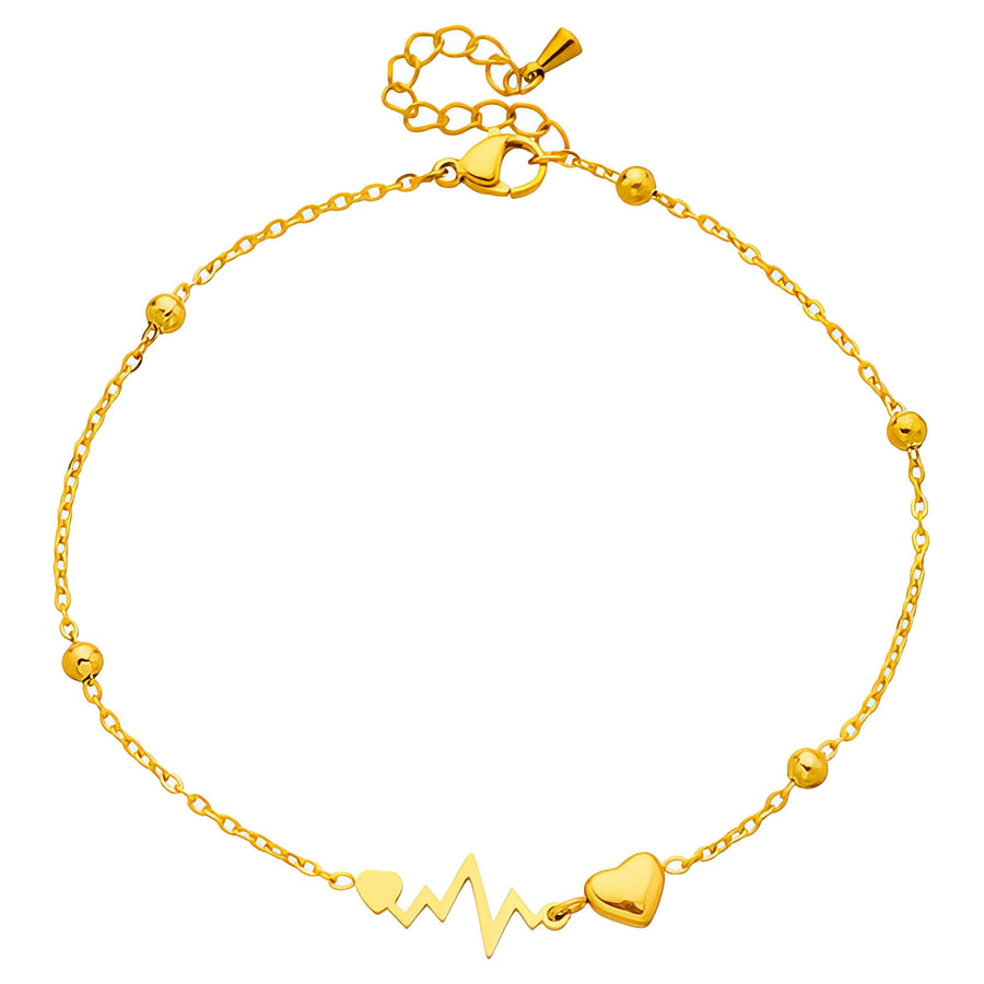Elara Heart Anklet