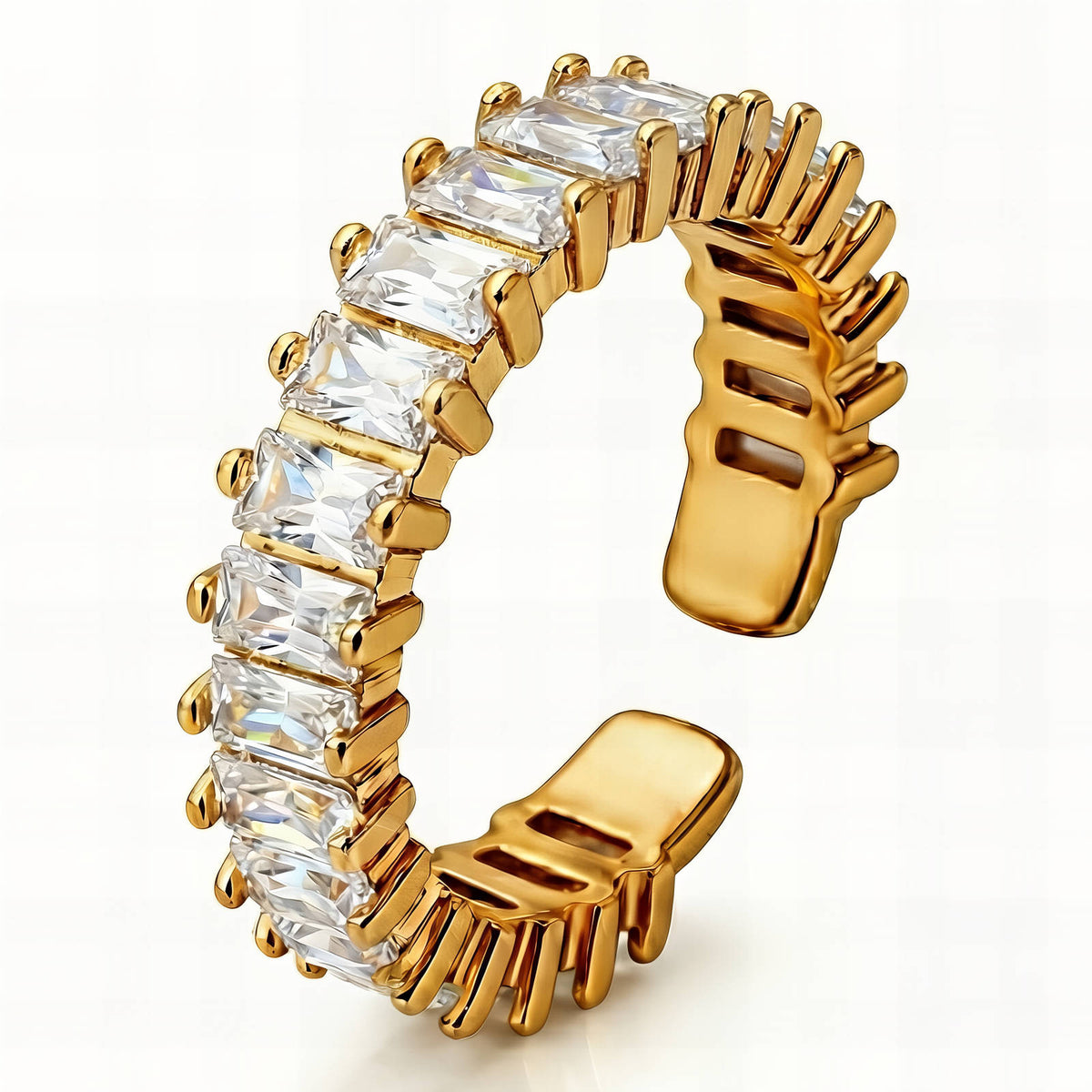 PVD Gold-Plated Stainless Steel Ring - Intensity