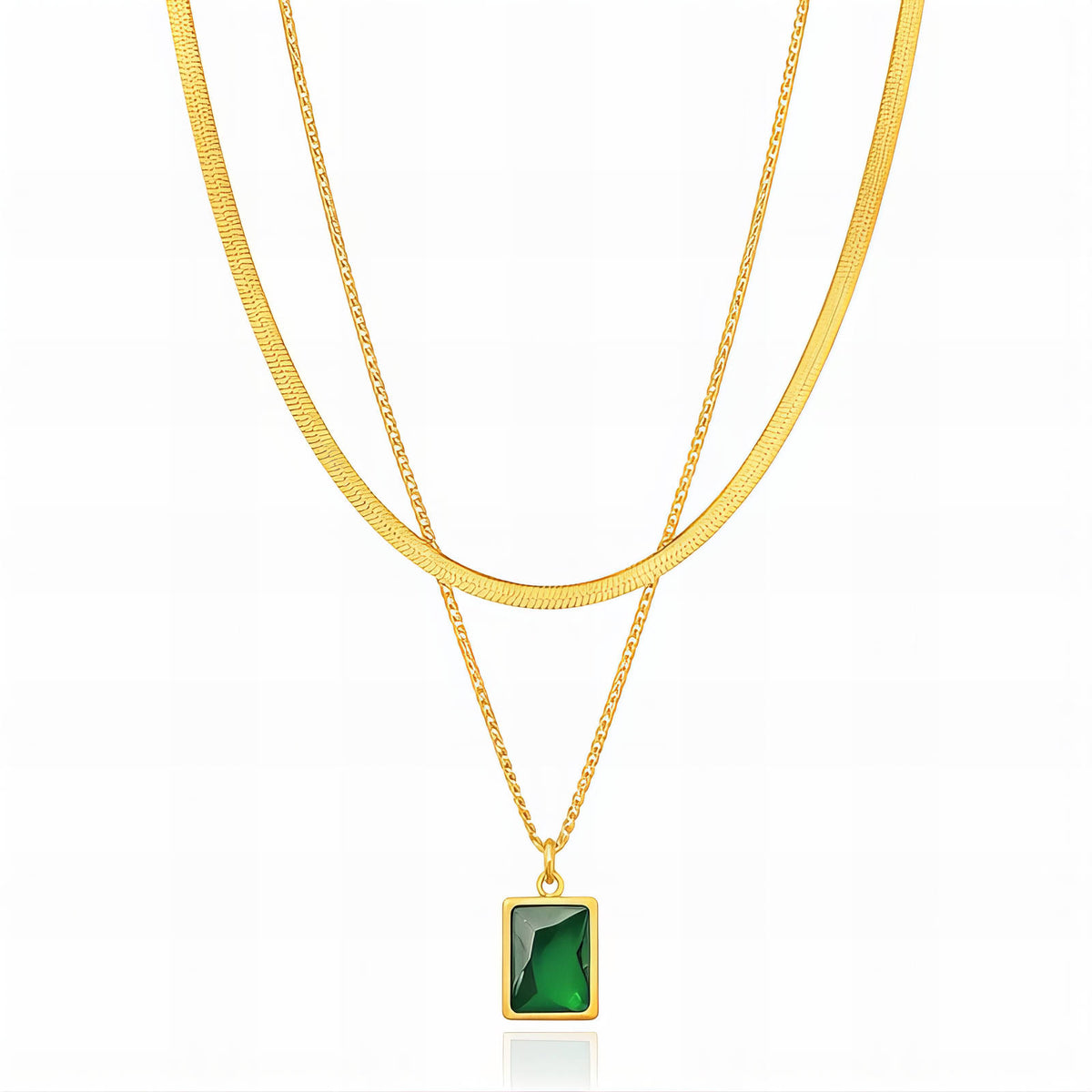 PVD Gold-Plated Stainless Steel Necklace - Intensity