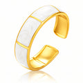 PVD Gold-Plated Stainless Steel Ring - Intensity