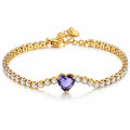 Heart PVD Gold-Plated Stainless Steel Bracelet - Intensity