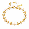 Evil Eye PVD Gold-Plated Steel Bracelet - Intensity