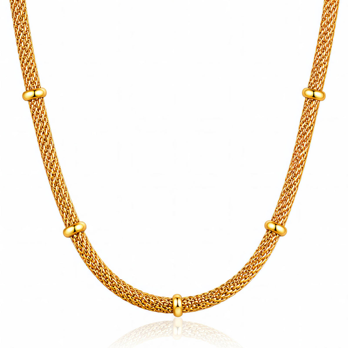 PVD Gold-Plated Stainless Steel Necklace - Intensity