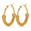 PVD Gold-Plated Stainless Steel Earrings - Intensity