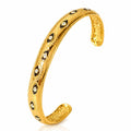 Evil Eye PVD Gold-Plated Steel Bracelet - Intensity