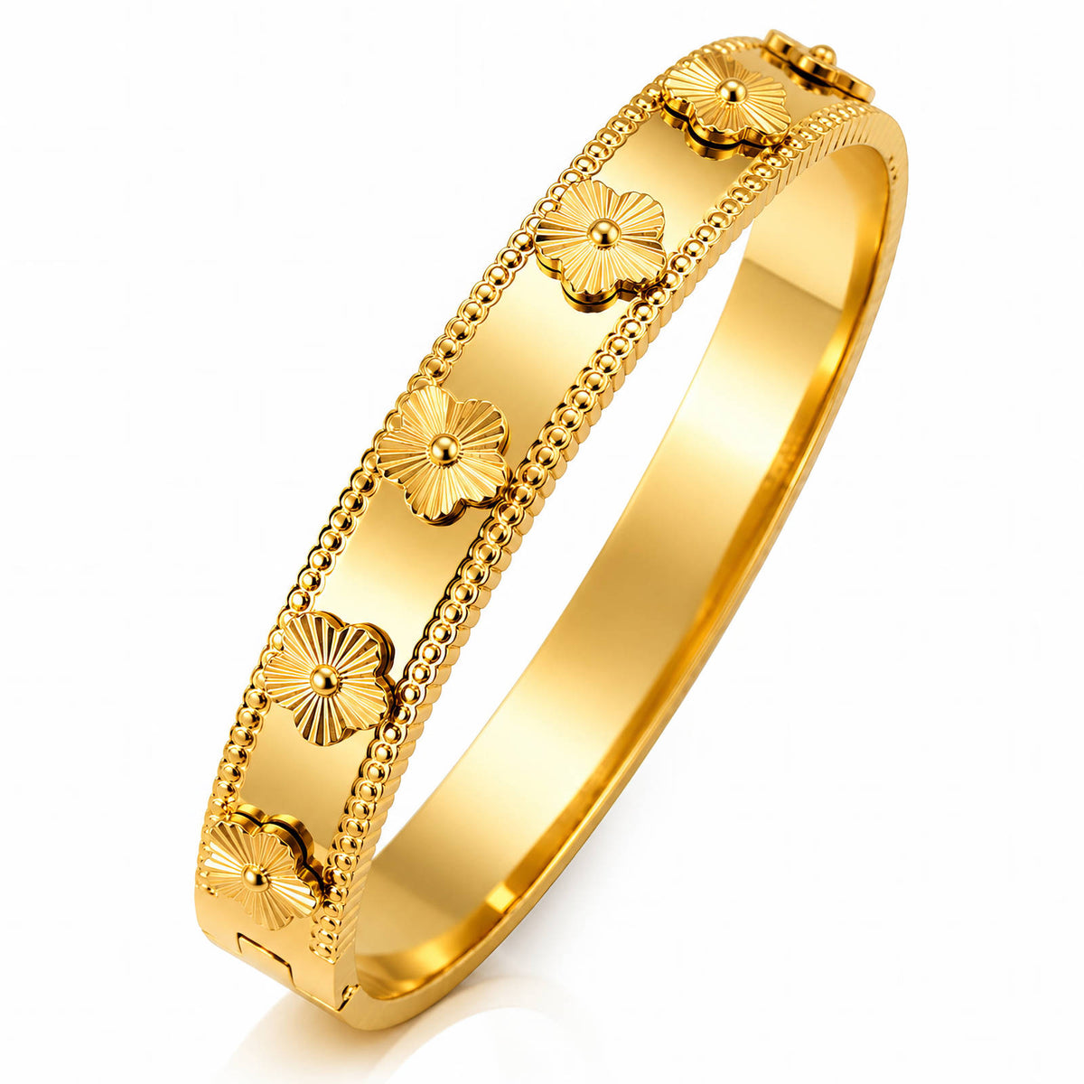 Flower Meadow PVD Gold-Plated Steel Bracelet - Intensity