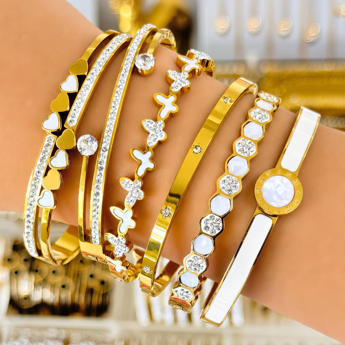 PVD Gold-Plated Stainless Steel Bracelet - Intensity