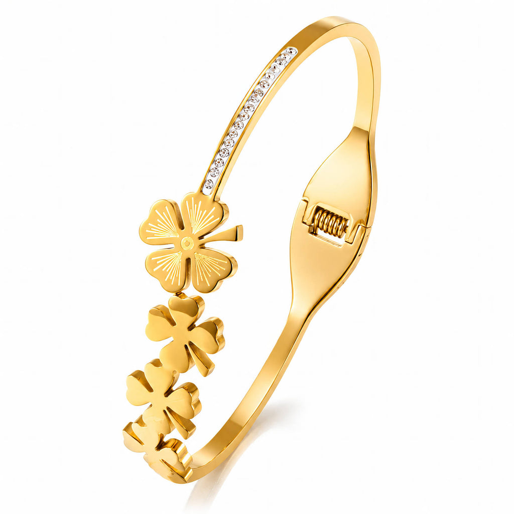 Flower Meadow PVD Gold-Plated Steel Bracelet - Intensity