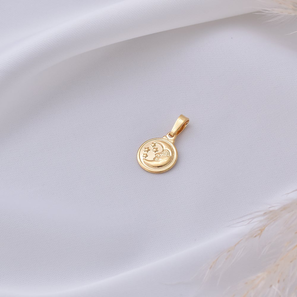 Moon & Stars Charm - 18K Gold Filled