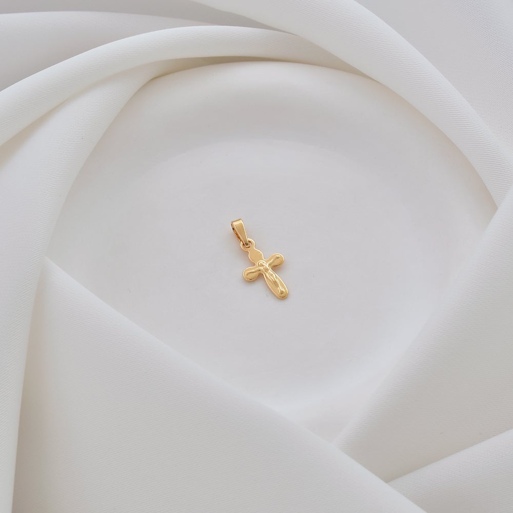 Mini Cross Charm - 18K Gold Filled