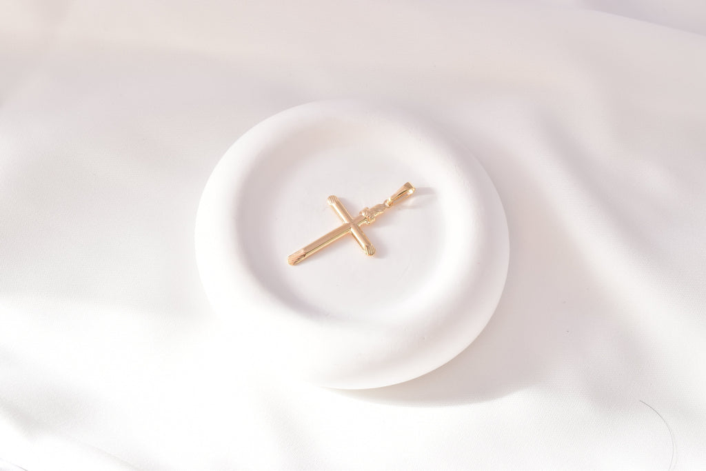 Slim Cross Pendant - 18K Gold Filled