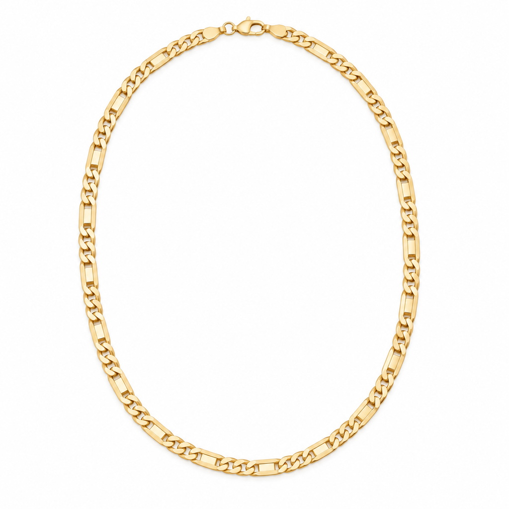 Classic Figaro Chain 27" - 18K Gold Filled — Product view · white background