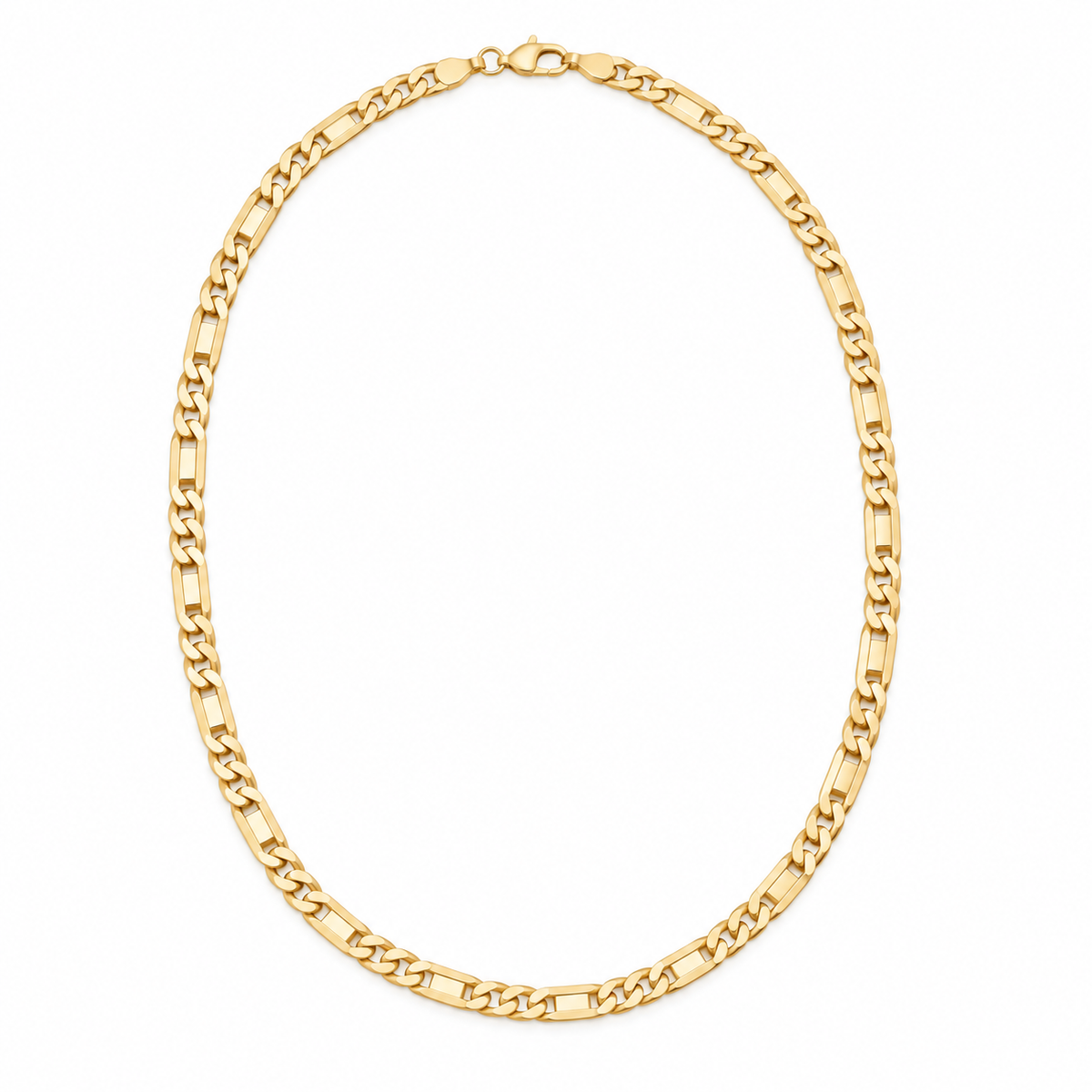 Classic Figaro Chain 27" - 18K Gold Filled — Product view · white background
